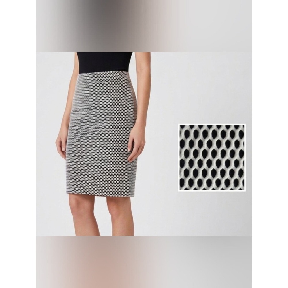 Banana Republic Black and White Textured Pencil Skirt Size 4P